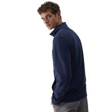 4F Fleece Jacket M289 with Stand-Up Collar Navy Blue Men's