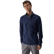 4F Fleece Jacket M289 with Stand-Up Collar Navy Blue Men's