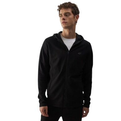 4F Fleece Jacket M290 with Hood Black Men's