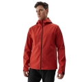 4F Softshell Jacket M283 Softshell with Hood (wind and water resistant) red Men's