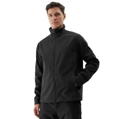 4F Softshell Jacket M284 Softshell (Stand-up collar, water-repellent) black Men's