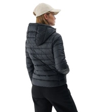 4F F468 Down Jacket with Hood (Down Filling) Black Ladies