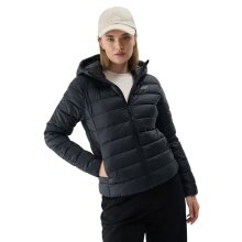 4F F468 Down Jacket with Hood (Down Filling) Black Ladies