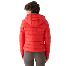 4F F468 Down Jacket with Hood (Down Filling) red Ladies