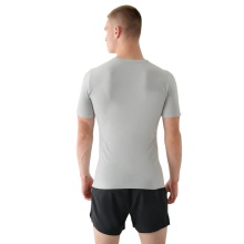 4F Training T-shirt FNK M0975 (quick-drying, seamless) light grey men's