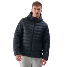 4F Winter Padded Jacket M484 Down Jacket with Hood (warm thanks to down filling) black Men's