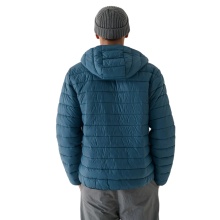 4F Winter Padded Jacket M484 Down Jacket with Hood (warm thanks to down filling) teal blue Men's