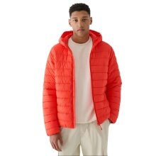 4F Winter Padded Jacket M484 Down Jacket with Hood (warm thanks to down filling) orange/red men's