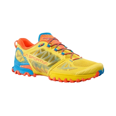 La Sportiva Trail Running Shoes Bushido III 2024 yellow/blue/red men's