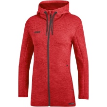 JAKO Hooded Jacket Premium Basics (Double-Tech-Knit) red Women