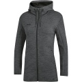 JAKO Hooded Jacket Premium Basics (Double-Tech-Knit) anthracite grey Women