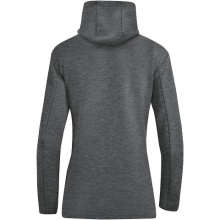 JAKO Hooded Jacket Premium Basics (Double-Tech-Knit) anthracite grey Women