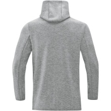 JAKO Hooded Jacket Premium Basics (Double-Tech-Knit) Light Grey Men