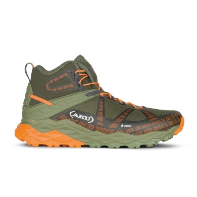 AKU Flyrock Mid GTX Hiking Shoes (waterproof) 2024 military green/orange men's