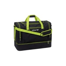 Erima sports bag Squad with bottom compartment (Large L - 95 liters) black/green 65x33x45cm