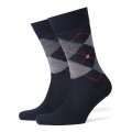 Burlington Daily Sock Preston (soft material quality) navy blue Men - 1 pair