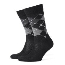 Burlington Daily Sock Preston (soft material quality) black/gray Men - 1 Pair