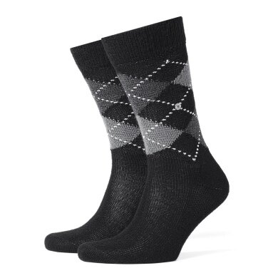 Burlington Daily Sock Preston (soft material quality) black/gray Men - 1 Pair