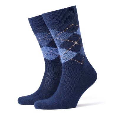 Burlington Daily Sock Preston (soft material quality) royal blue Men's 1 piece