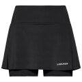 Head Tennis Skort with Inner Shorts Club Basic Black Ladies