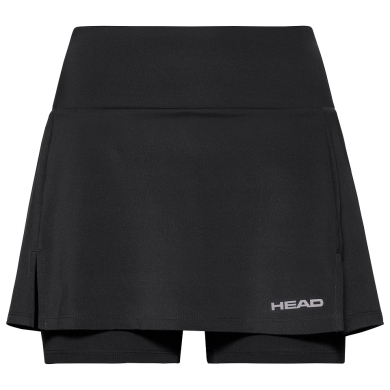 Head Tennis Skort with Inner Shorts Club Basic Black Ladies