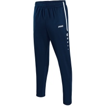 JAKO Training Pants Active (100% Polyester) long navy blue/white Boys