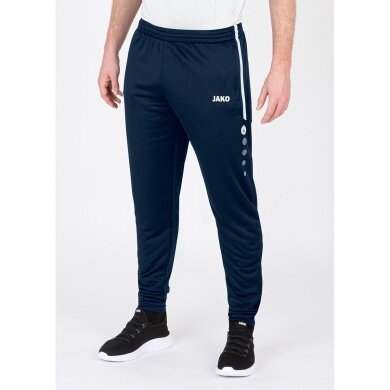 JAKO Training Pants Active (100% Polyester) long navy/white Men