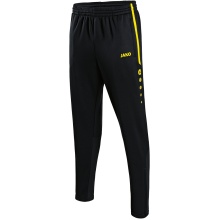 JAKO Training Pants Active (100% Polyester) long black/neon yellow Boys