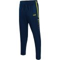 JAKO Training Pants Active (100% Polyester) long navy blue/neon yellow Boys