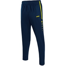 JAKO Training Pants Active (100% Polyester) long navy blue/neon yellow Boys