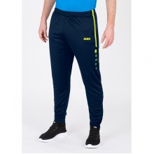 JAKO Training Pants Active (100% Polyester) long navy blue/neon yellow Men