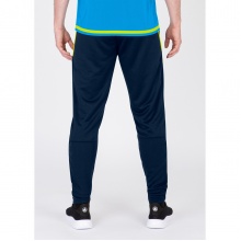 JAKO Training Pants Active (100% Polyester) long navy blue/neon yellow Men