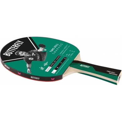 Butterfly Table Tennis Racket Timo Boll Emerald (Beginner, Addoy Cover, 1.5mm Sponge) - 1 Racket