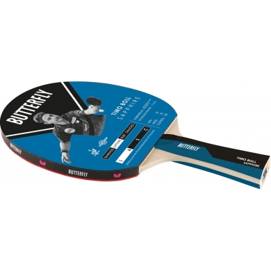 Butterfly Table Tennis Racket Timo Boll Sapphire (Addoy Rubber 1.7mm, Ergo Grip) - 1 Racket