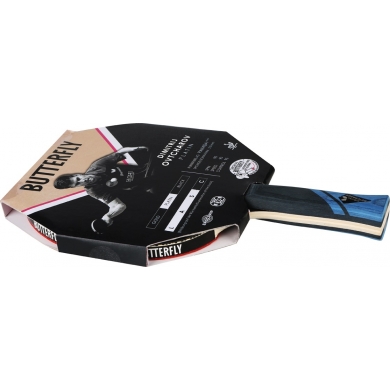 Butterfly Table Tennis Racket Dimitrij Ovtcharov Platin - Pan Asia Rubber with a 1.7mm Sponge - 1 Racket