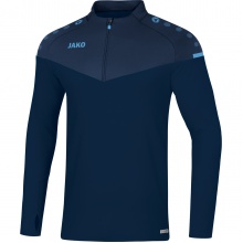 JAKO Sport Long Sleeve Shirt Ziptop Champ 2.0 (100% Polyester) navy/blue/light blue Kids