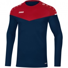 JAKO Sport Long Sleeve Sweat Champ 2.0 (100% Polyester) Navy/Red Kids