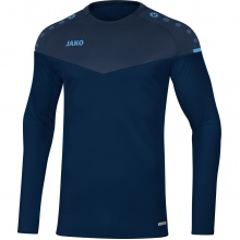 JAKO Sport Long Sleeve Sweat Champ 2.0 (100% Polyester) Navy/ Light Blue Children