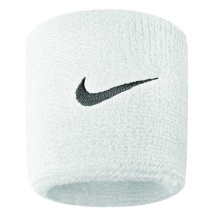 Nike Sweatband Swoosh (72% Cotton) white - 2 pieces