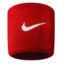 Nike Sweatband Swoosh (72% Cotton) red - 2 pieces