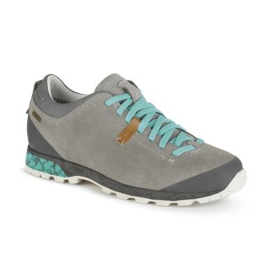 AKU Everyday Travel Shoes Bellamont III Suede Low GTX (waterproof) light grey/jade green Women