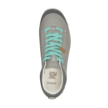 AKU Everyday Travel Shoes Bellamont III Suede Low GTX (waterproof) light grey/jade green Women