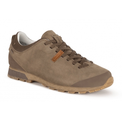 AKU Everyday Travel Shoes Bellamont III Low GTX (Nubuck Leather, Waterproof) Beige Brown Men