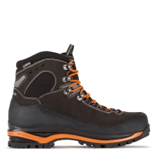 AKU Superalp Wide GTX Hiking Boots (Excursion Mountain Boots, Waterproof, Made in Italy, Wide) Anthracite/Orange Men's