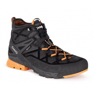 AKU Hiking Shoes Rock DFS Mid GTX (Approach, waterproof) black/orange Men