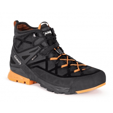 AKU Hiking Shoes Rock DFS Mid GTX (Approach, waterproof) black/orange Men