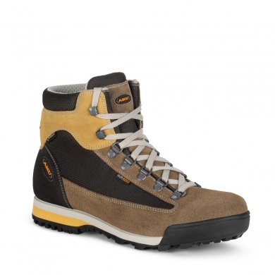 AKU Hiking Shoes Slope Original GTX (Trekking, waterproof, Made in Italy) anthracite gray/yellow Men