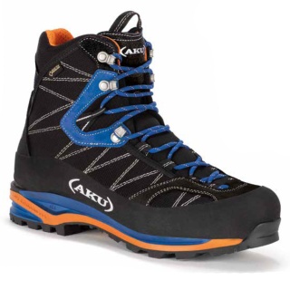 AKU Mountain Boots-Alpine Tengu GTX (crampon-compatible) black/blue Men