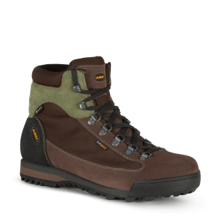 AKU Hiking Shoes Slope Original GTX (Trekking, waterproof, Made in Italy) brown/dark green men's