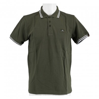 Alpha Industries Polo Twin Stripe II (Cotton) olive Men